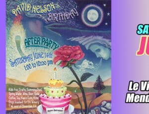 David Nelson Birthday Afterparty! At Le Vin Winery in Mendicino June 14